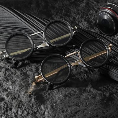Speed Adjustable Dimming Sunglasses Men Women Punk Round Frame Sun Glasses Outdoor Fishing Driving Eyewear