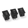 5Pcs Black SPST On/Off KCD1 Power Buttons Push Button Switches Rocker Switch 15x21mm