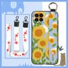 Kickstand Durable Phone Case For Samsung Galaxy M33 5G Global/SM-M336B/DS Anti-dust Oil Painting Flower Fashion Design