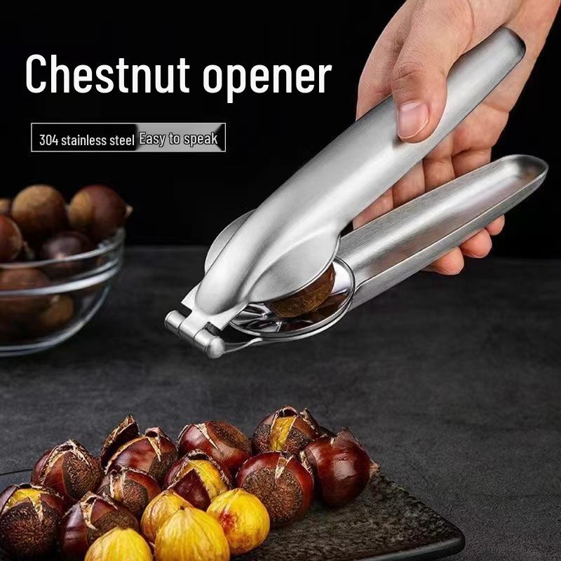 Chestnut Peeler: Shelling Tool with Knife and Pliers for Raw Chestnuts