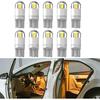 10PCS 194 LED Bulbs, LED Car Bulb Kit Set, 168 2825 T10 W5W 3030 Bright LED Chips, Error Free Car Bulbs, Replacement Bulbs for Dome Light, Map Light,