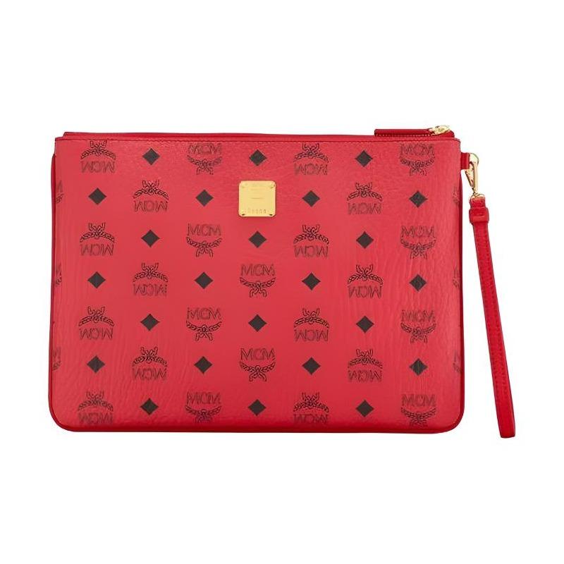 MCM Portuna Red clutch bag MXZASXL02RJ001