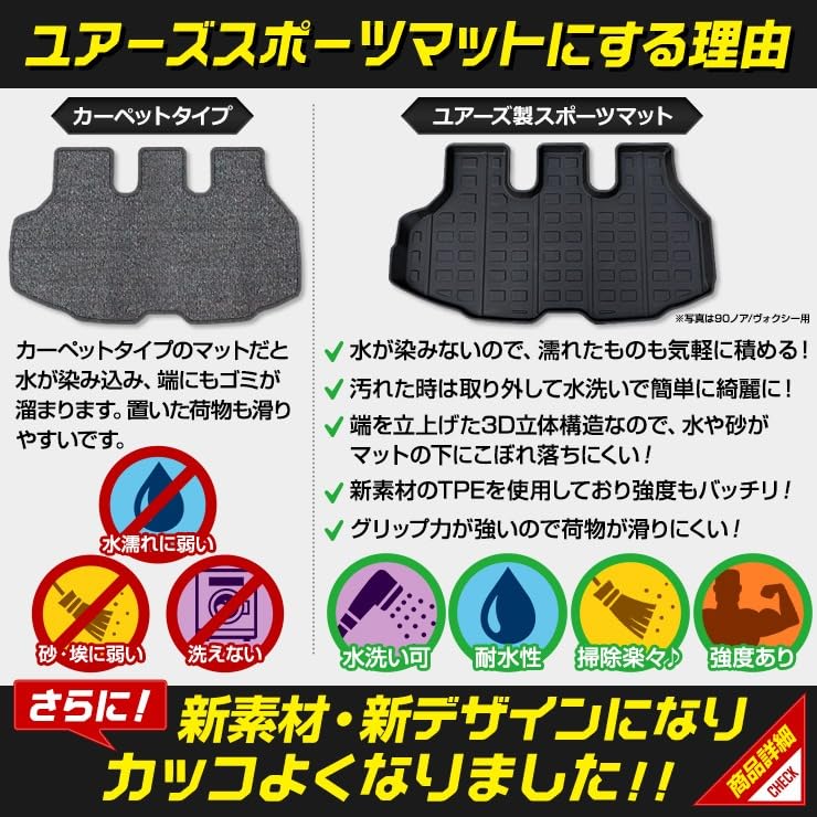 3D Sports Mat for Honda Freed GT Luggage Trunk Water Interior Dress Honda S YOURS Series, Mat, Tray, Rubber, Cleanable, Customization, Parts,