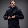 Nuovo Cappotto di Lana da Uomo Stile Britannico di Media Lunghezza, Caldo Cappotto di Lana Mista Autunno Inverno, Capo d'Abbigliamento da Uomo Popolare per Crossborder Europeo Americano
