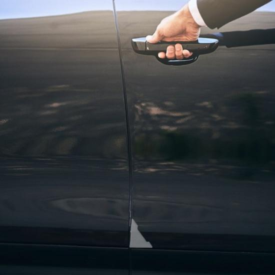 8pcs Transparent Car Door Corner Protectors Edge Bumper Protectors Adhesive