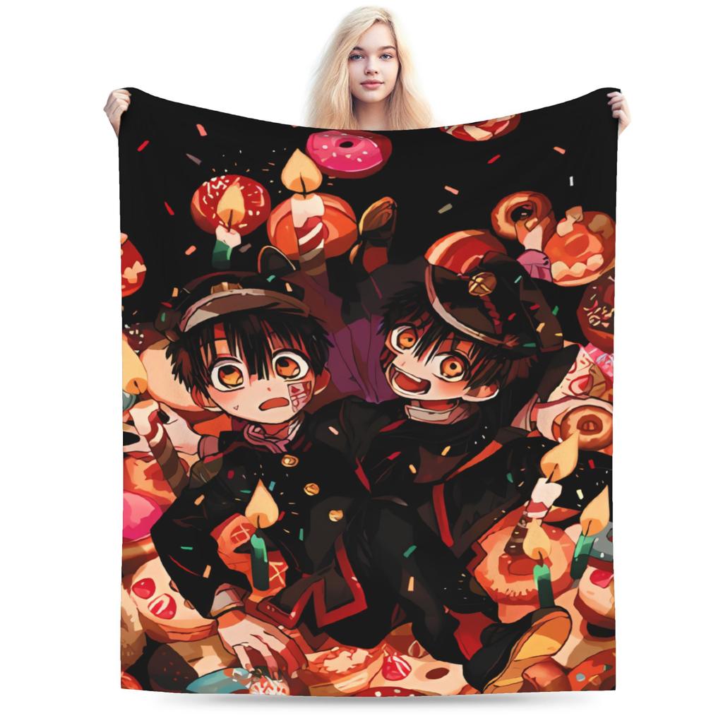 Toilet-Bound Hanako-kun Anime Blanket  Soft Warm Plush Bedding Throws For Couch Chair Sofa Bed Flannel Bedspread Bed Cover