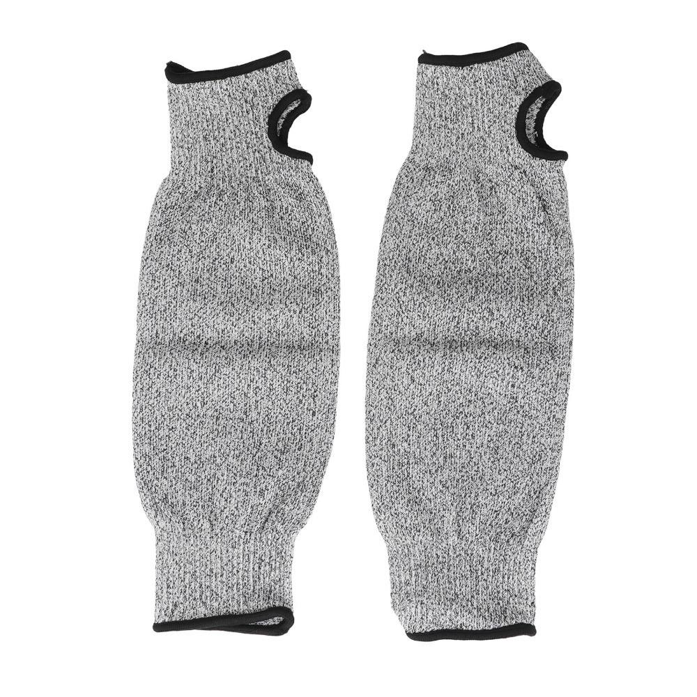 HPPE Protective Forearm Guards Gray Cut Arm Sleeve Arm Sleeves for Work  Outdoor Work Activities 35cm
