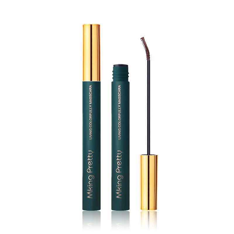MKING PRETTY Waterproof Colored Mascara - Long-lasting Curl, Thin Brush, No Smudge