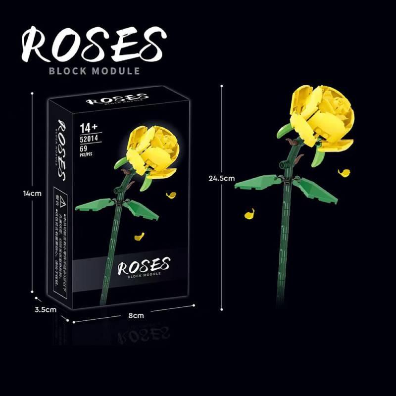 Flower Building Rose Block Toy Assembling Toys Birthdays Valentines Day Gifts