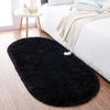 Living Room Tie-Dye Oval Silk-Wool Rug Plush Rug Bedroom Bedside Rug Cloakroom Decorative Floor Mat