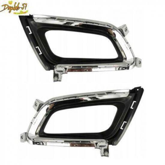 Fits For Kia Optima K5 2014-2015 Pair Front Bumper Fog Lamp Cover With Plating