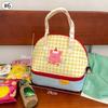 Kawaii Lunch Bag Bento Bag Large Capacity Women's Bag Handle Insulated Bento Bag Cute Portable Tote Bag Kitchen Organizers