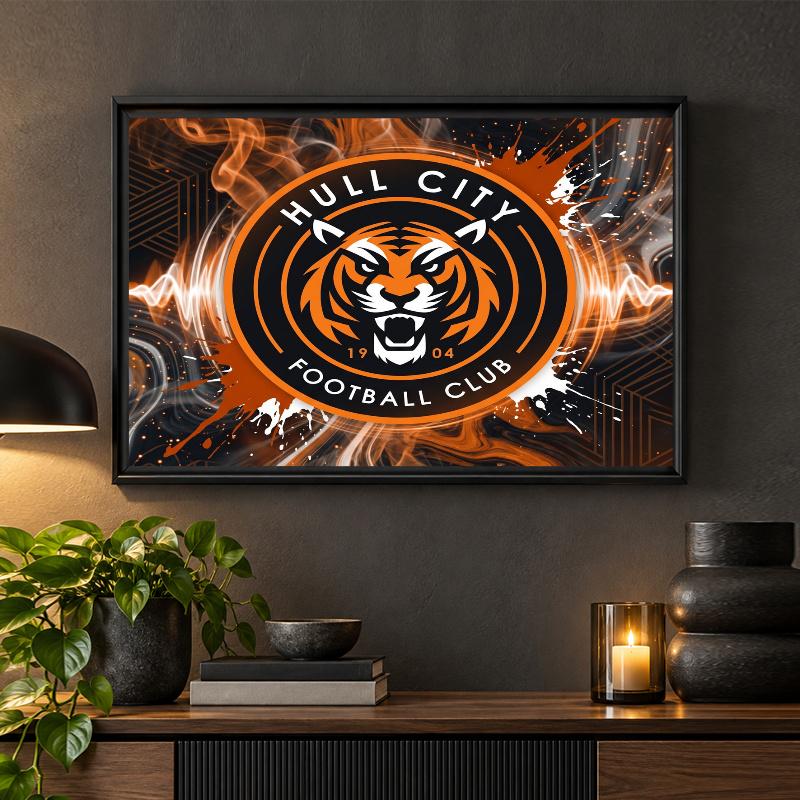 Hull City Football Diamond Painting Kit 5D Full Drill DIY Diamond Mosaic Wall Art Home Decor