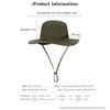 Fishing Hat Men Women Outdoor Summer Sun Protection Bucket Hat Foldable Large