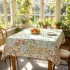 Kitchen Party Use Rectangle Soft Washable Cotton Linen Fabric  Family Dinner Table Cloth