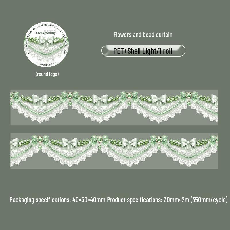 

Beautiful Day Lace Beaded Curtain: DIY Shell Light Pull Strip for Dreamy Decor