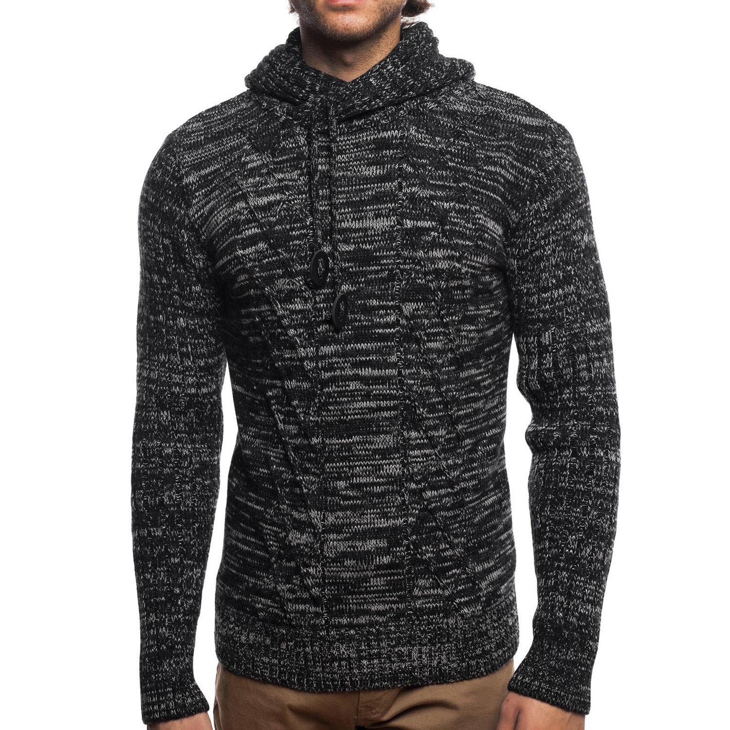 

Толстовка мужская Sweater 7510 черный вереск