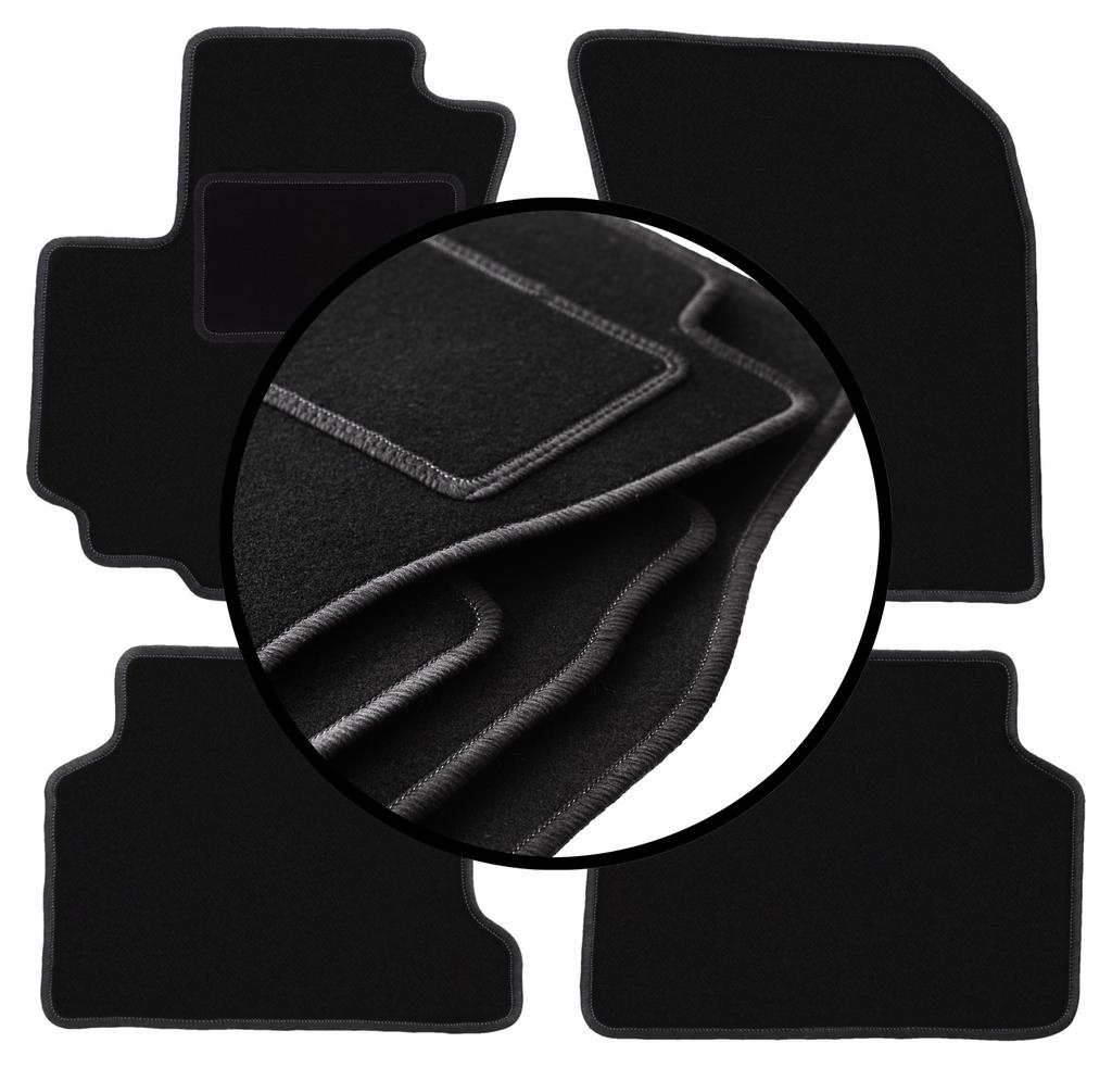 Set of Velour Floor Mats For: Suzuki Swift V 5D Hatchback (2010-2016)