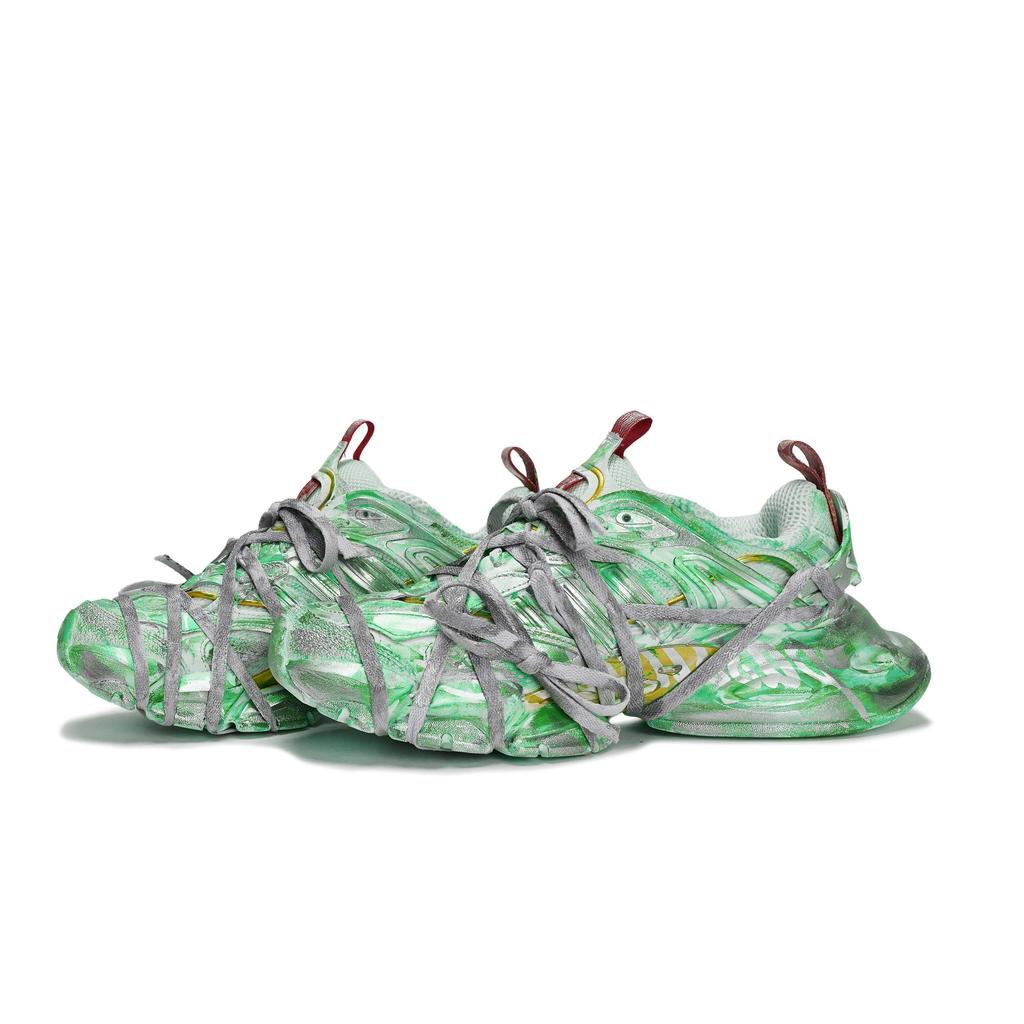 adidas XLG RUNNER DELUXE Antiscivolo Resistenti all'Abrasione Basse Scarpe da Corsa Unisex Verde Polveroso Argento JQ2973(Team80-S-BOX)
