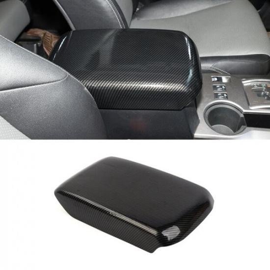 Carbon Fiber Car Center Armrest Panel Cover Saver For 4Runner 2010+ Accessories