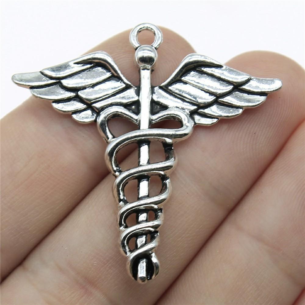 10pcs Doctor Nurse Medical Sign Medical Cane Charms Pendant For Jewelry Making DIY Crafts Making Findings Handmade Jewelry