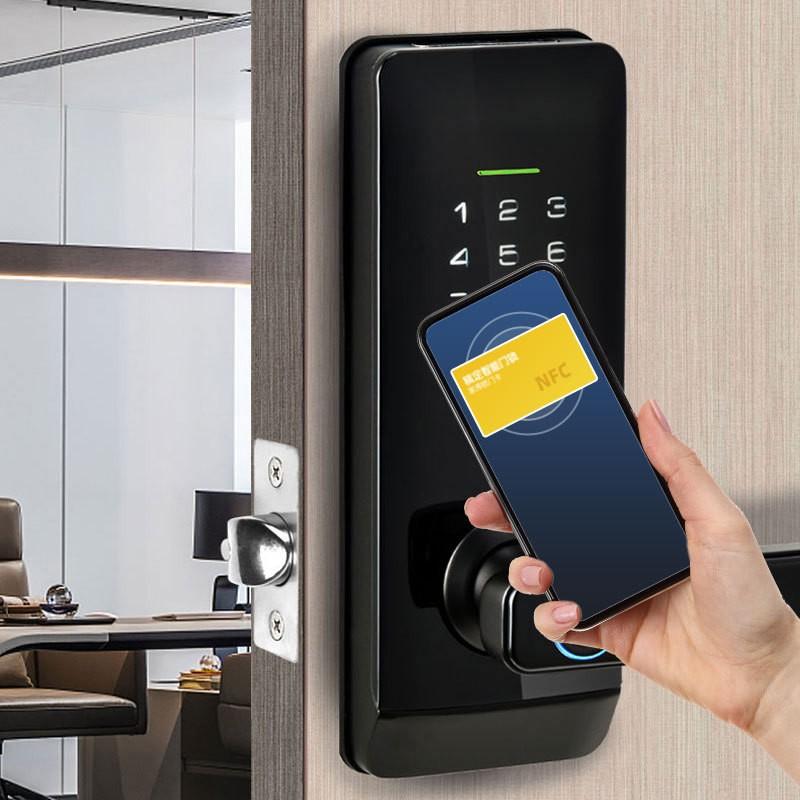 Introducing the Tudoutong Smart Lock with American Fingerprint Technology for Home, Office, or Hotel Doors.