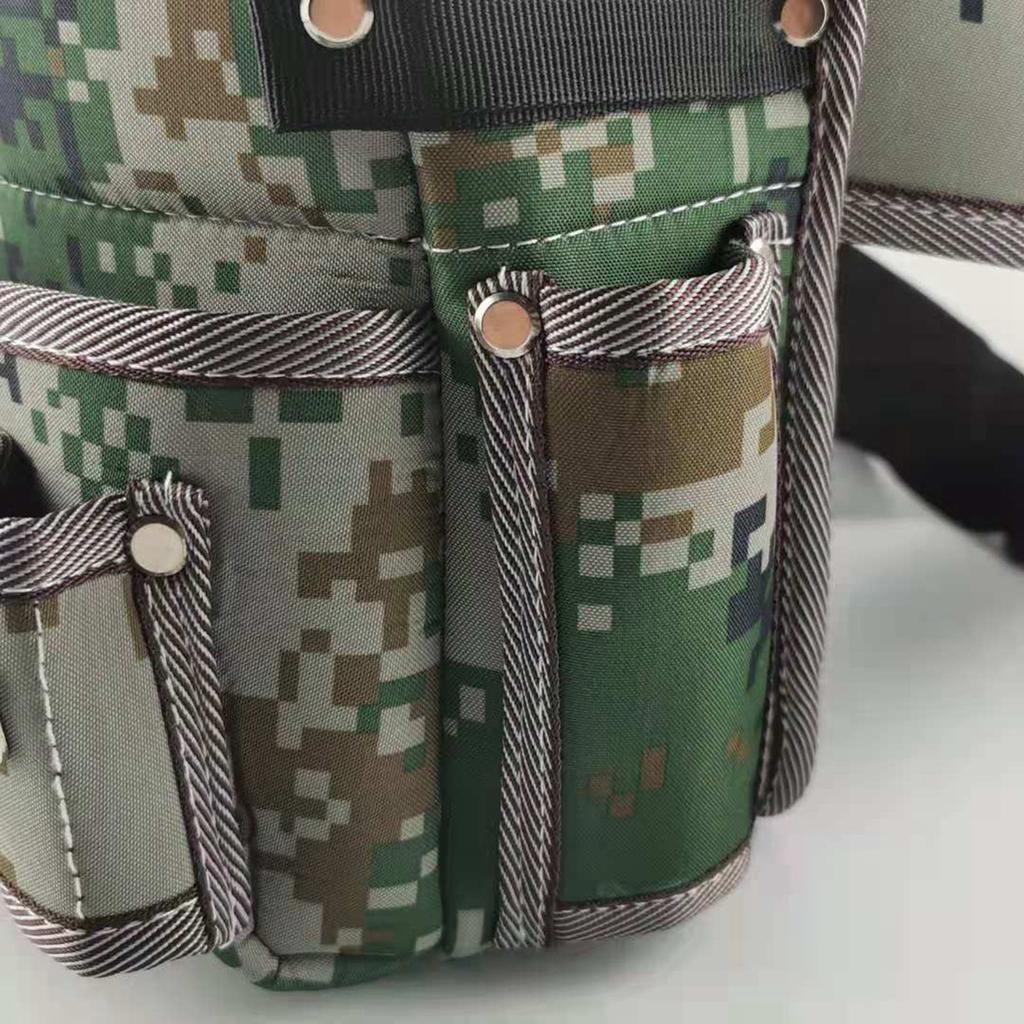 Waist Tool Bag Hard Wearing Oxford Cloth Multifunctional Pockets Tool Bag with Belt for Repair Work