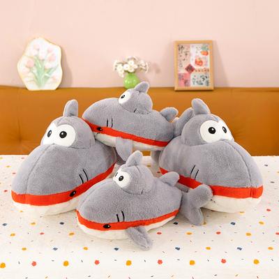 50cm Cute Cartoon Plush Stuffed Toy Soft Sofa Pillow Shark Captain Large Doll Children's Birthday Gift Kawaii Room Decoration