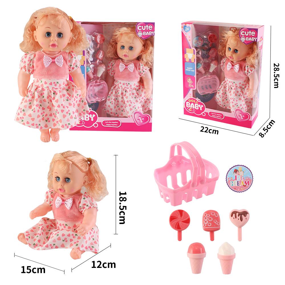 12-Inch Soft Talking Baby Doll Sleep Companion Toy - Ideal Gift for Girls