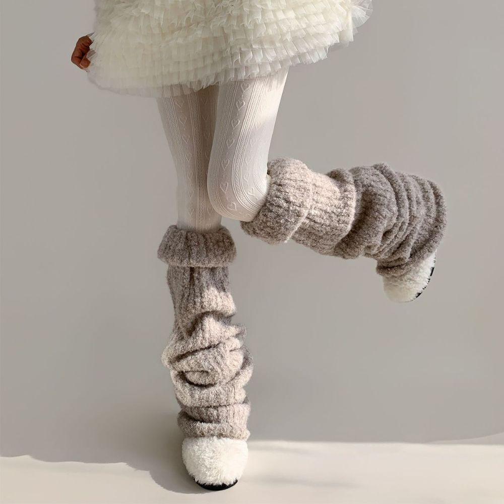 Soft Fabric Flare Leg Socks Knee-Length Knee-Length Socks Gothic Harajuku Leg Socks Daily Wear