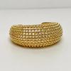 Vintage Open Cuff Bracelet Wrist Jewelry Fashion Luxury Ring Hollowed-out Round Bead Bracelet  Gift