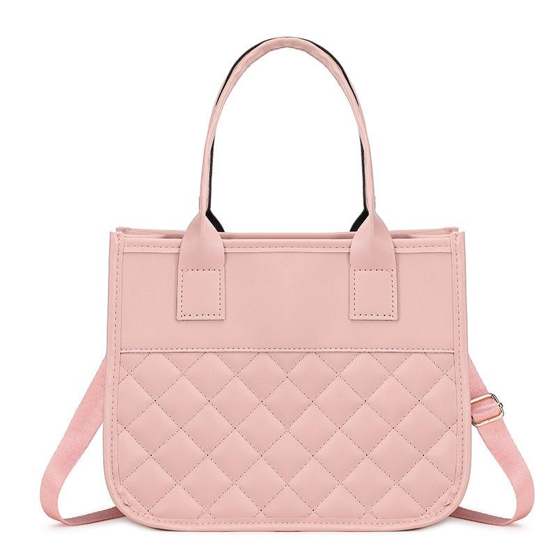 Urban Simple Diamond Women's Handbag Niche Large-capacity Shoulder Messenger Women's Bag