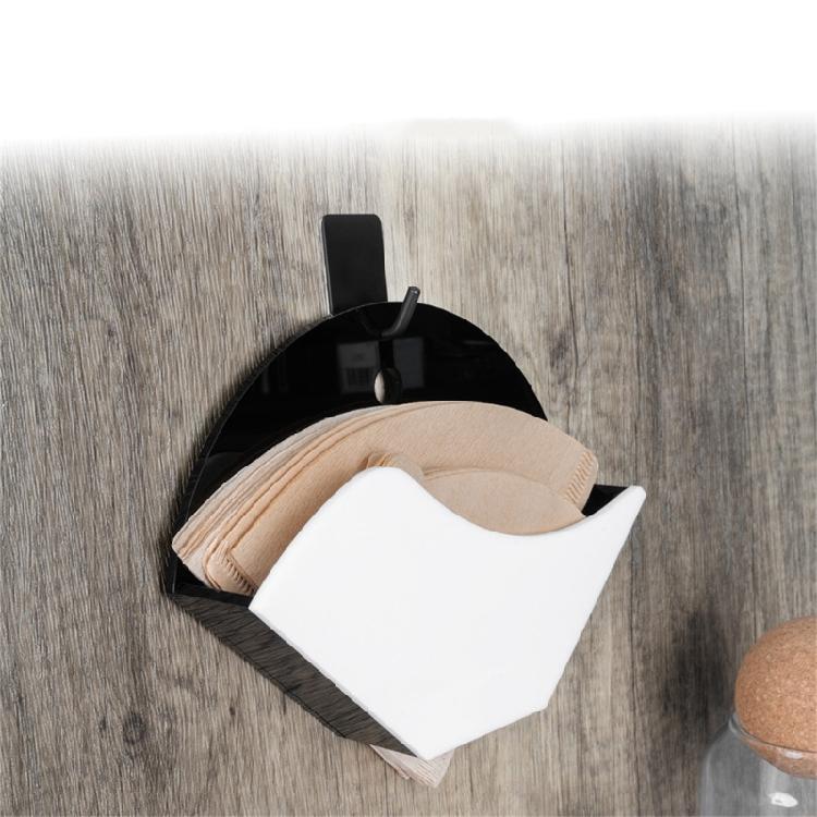 Coffee Filter Holder Manual Brewing Tool Paper Dispenser Coffee Filter Stand Acrylic Texture Suitable for Paper Filter