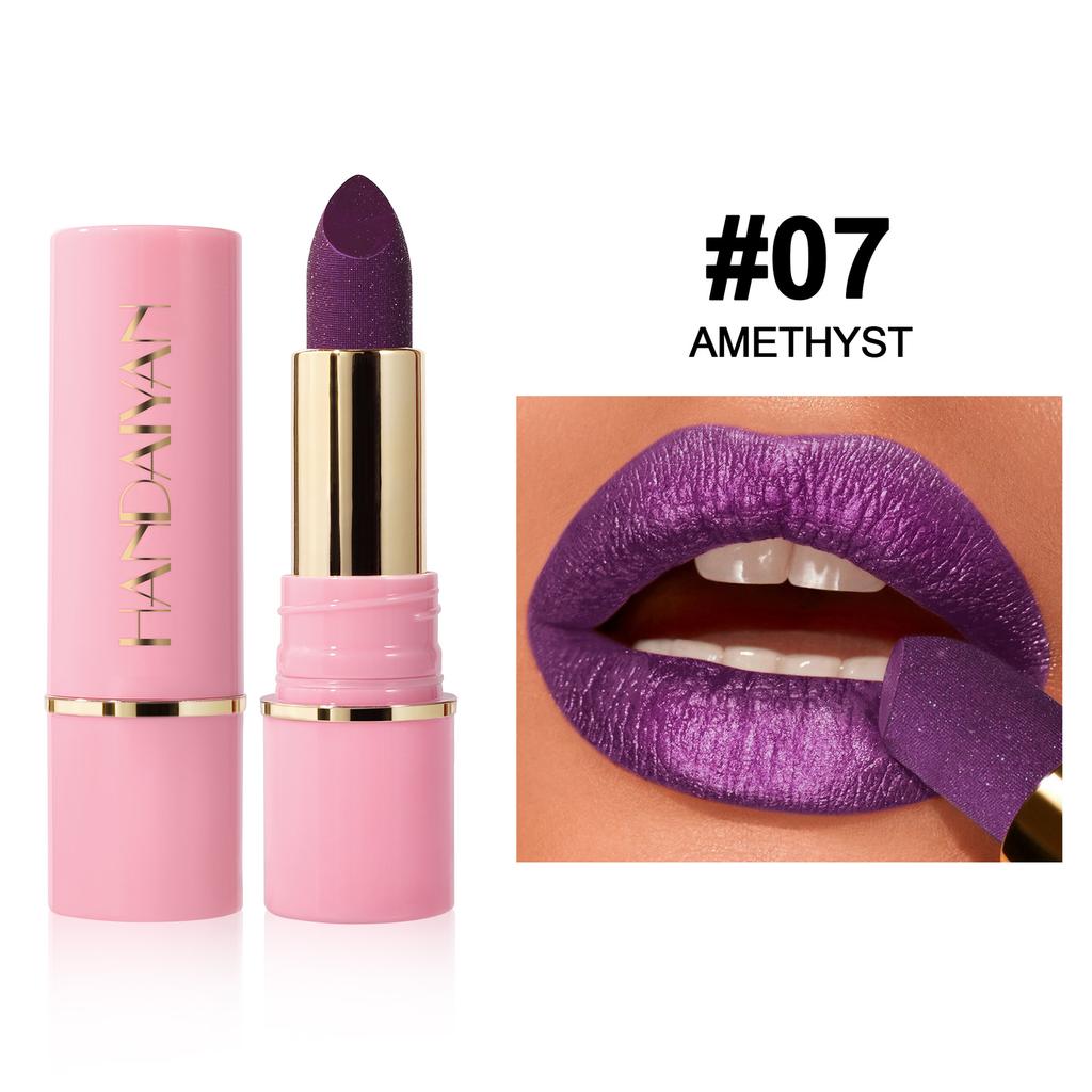 Diamond Shiny Pearlescent Lipstick Explosive Lipstick Sequin Lipstick Fine Shiny Long-lasting Waterproof Moisturizing Glitter Lipstick