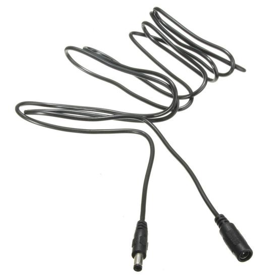 Câble d'extension d'alimentation CC mâle vers femelle 2M 5,5 mm x 2,1 mm Connecteur de cordon