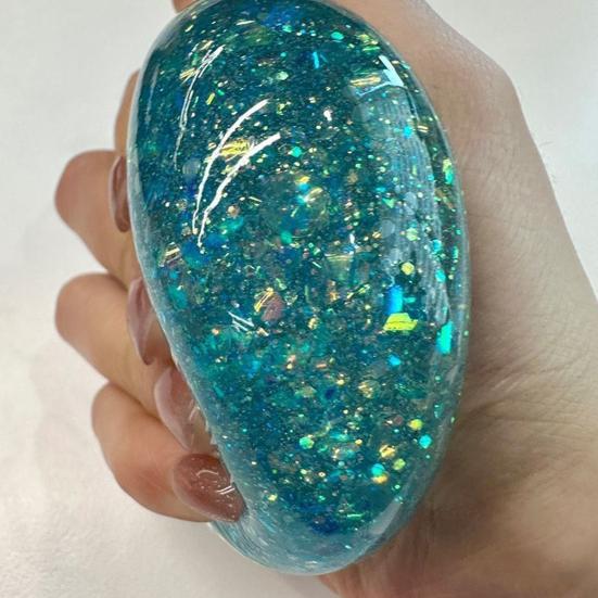 Buntes Knetspielzeug, langsam aufsteigendes, weiches Fidget Toy, TPR Stressball, Dekompressions-Gadget für Erwachsene, Kinder, Neuheit, Party-Mitgebsel