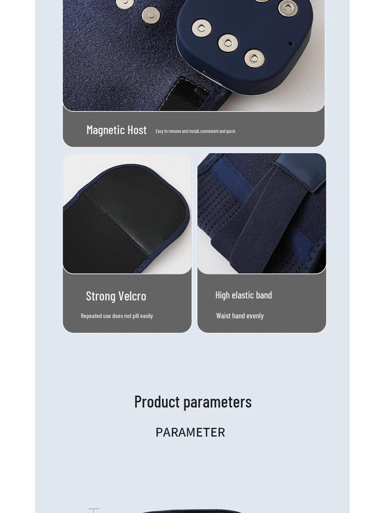 Vibrating Heated Back Support Belt Massager for Pain Relief