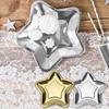 10pcs Five-pointed Star Paper Plate Golden Silver Cake Tray New Dinner Plate  Party Supplies