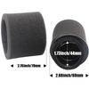 2Pcs Universal 44mm 45mm 46mm Angled Double Foam Pod Performance Filter 50cc 70cc 90cc 110cc 125cc ATV Quad Scooter Go Kart Moped Pit Dirt Pocket