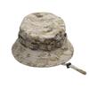 Cappello a secchiello mimetico tattico con visiera corta e tesa rotonda, cappello da pescatore mimetico stile militare, cappello da sole per escursionismo, caccia e attività all'aperto
