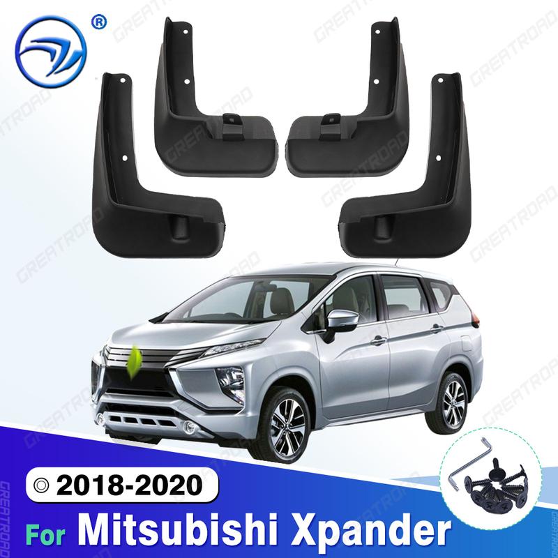 4Pcs Durable ABS Mud Flaps For Mitsubishi Xpander 2018   Car Mud Flaps Fender Guards Easy tall Auto Accessories 2018-2020