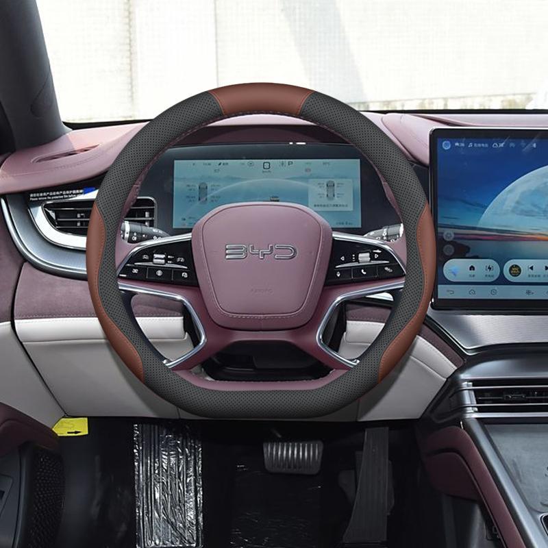 Husa Volan BYD Seal 06 2025: Antiderapant, Fără miros, Fără cusături, Capac interior pentru mâner.