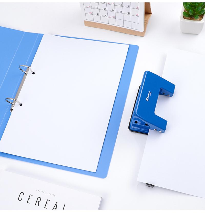 2-ring File Binder File Folder A4 Binder Folder Cover Office Document Organizer Can Hold 200 Sheets Test Paper Desk Organizer