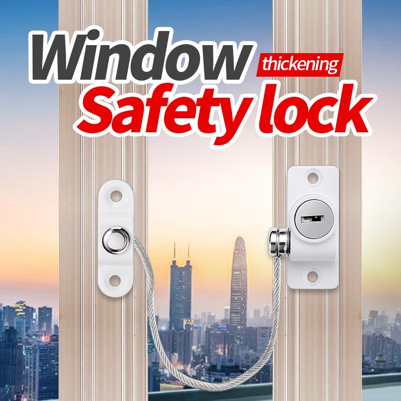 

Door Window Lock Child Safety Lock Screws To Fix Multifunction Baby Safety Restrictor Push-Pull Window Safety Locks Accessories белый