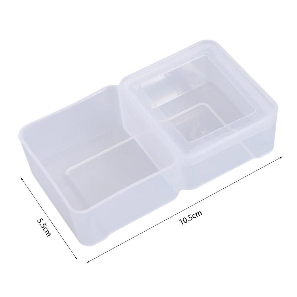 Schwarz/Weiß Kunststoff Zucht Futterbox Ausbruchsicher Doppelbox Reptil Futter Napf 2 in 1 Kunststoff Wurm Schale Eidechse