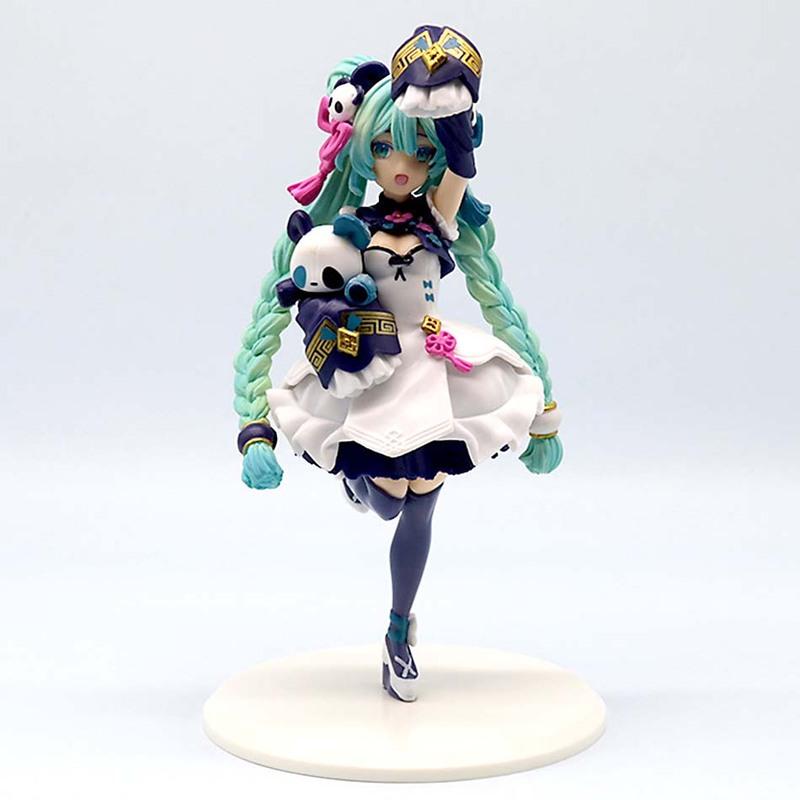 15CM Anime Hatsune Miku X Cinnamoroll Figure Anime Peripheral Collectible Models Decorative Decorations Children Kawaii Gift