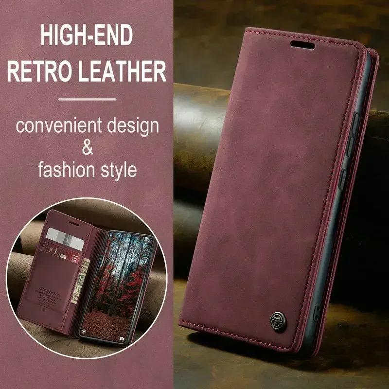 

Leather Flip Wallet Card Cover for For Note 14/13 Pro Plus Redmi 14C 14R A4 A3Pro POCO M7Pro X7 Pro 5G Shockproof Cover Note14Pro Plus