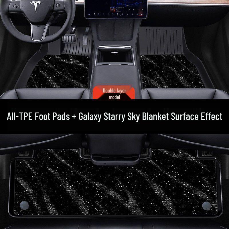 Complete Floor Mat Set for Tesla Model 3/Y (Refreshed Version) - Car Accessories Body Kit
