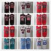 Camisa de Basquete Bordada Vintage Chicago Bulls Scottie Pippen Rodman Michael Jordan 23 33 91