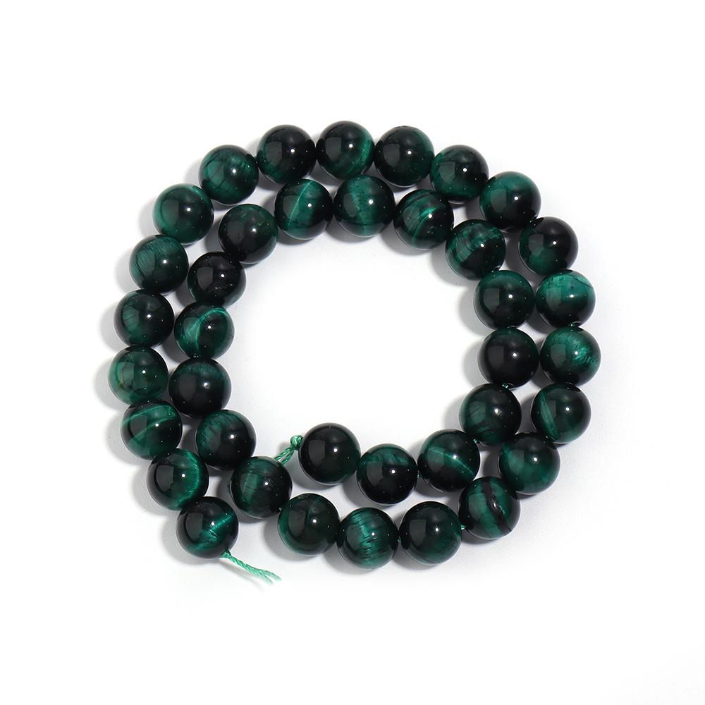 1 Strand 4/6/8/10/12mm Natural Stone Green Tiger Eye Beads Round Loose Bead For Jewelry Making DIY Bracelet Necklace Accessories